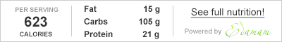 White Nutritional Info Widget
