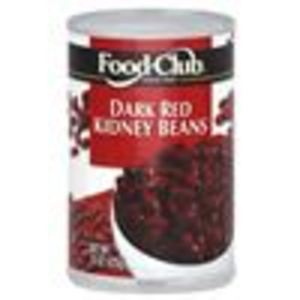 Food Club Dark Red Kidney Beans 15oz