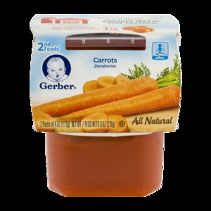 Gerber Carrot 2pack 4 oz each