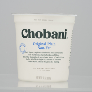 Chobani non-fat Plain Greek Yogurt 32 oz