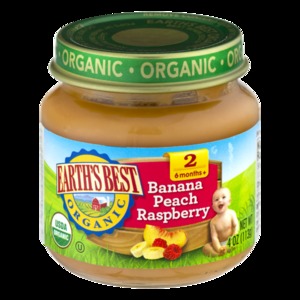 Earth's Best Organic Bananas, Peaches & Raspberrie
