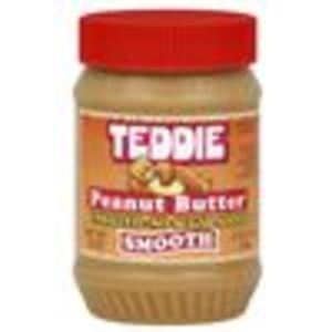 Teddie Creamy No Salt Peanut Butter 18oz