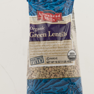 Arrowhead Organic Green Lentils 16 oz